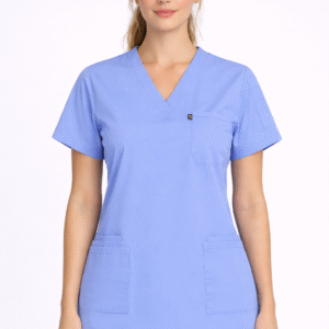 سكرب طبي قماش سترتش لون جرين ابل للنساء