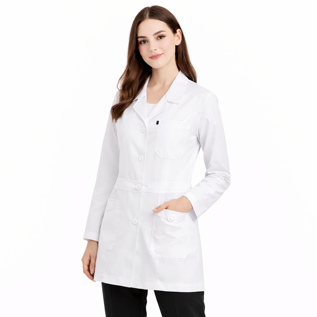 لابكوت طبي نسائي ابيض FR-08 - Image 4