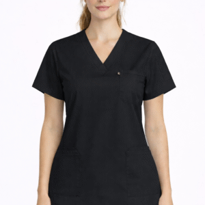 سكرب طبي قماش سترتش لون اسود للنساء