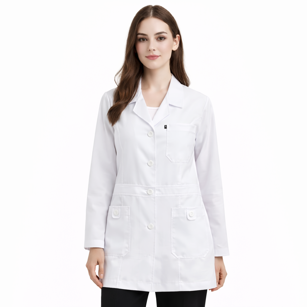 لابكوت طبي نسائي ابيض FR-08