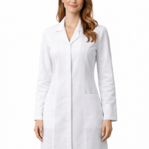 لابكوت نسائي أبيض قلاب ازرار مخفية