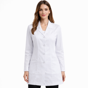 لابكوت نسائي أبيض بتصميم كلاسيكي